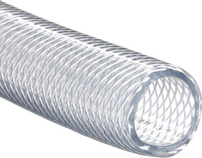 Gewapende persluchtslang - 10mm - 10 tot 40 bar - Transparant - Per meter