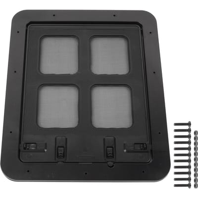 Pet Small Dog Cat Screen Door Sliding Screen with Magnetic Flap Supply Simple Installationblack S noir