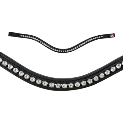 Dubbele hoofdriem voor paard Kieffer Paris curved shape