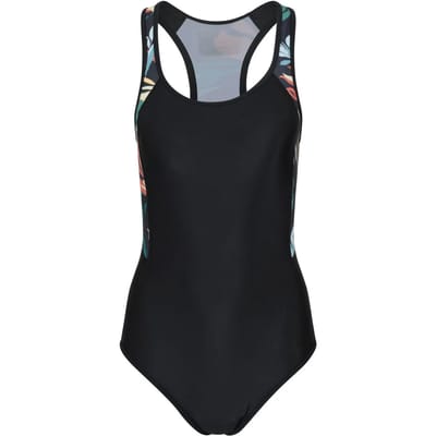 Mountain Warehouse Dames Neem De Duik Bloemige Badpak (Zwart)