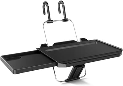 Stuurwiel onderlegger voor auto, tablet en drinkbekerhouder, draagbare hoofdsteun werktafel met lade. Eten, schrijven, werken onderweg.