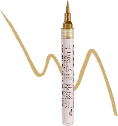 Grafsteen Verf - Inscriptie Marker - Onderhoud Buiten - Waterbestendige Coating - 17 x 4 x 1 cm - Goud