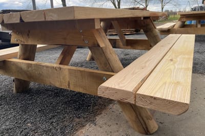 Rockwood® Landschapspicknicktafel Kastanje 220cm 2.20m Exclusief rugleuning
