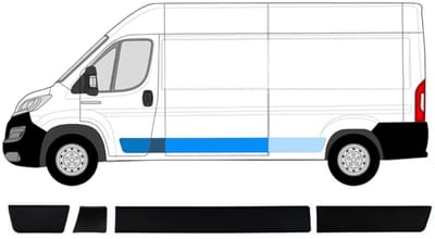 Sierlijsten set voor Fiat Ducato 2018- / Links
