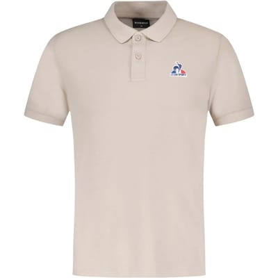 Le Coq Sportif Ess N°1 Korte Mouw Poloshirt Beige S Man