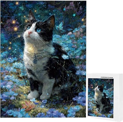 Volwassen Puzzel - Legpuzzel Spel - Ontspanning en Uitdaging - Precisie Gesneden Stukken - 5000 Stukjes - Bloemen Vlinders