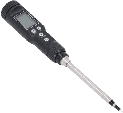 Digitale bodemmeter - EC-tester grond - Planten verzorgen - Met achtergrondverlichting - 275 cm lengte - Grijs