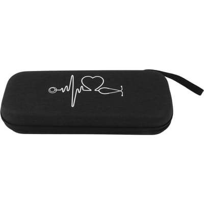 Étui Rigide pour Stéthoscope Grand Étui de Transport pour Stéthoscope Antichoc EVA Sac de Rangement pour Stéthoscope pour Accessoires d'Infirmière black