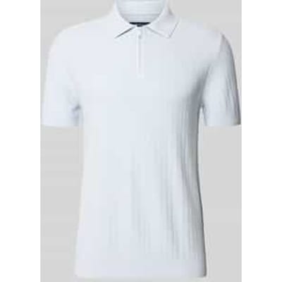 Poloshirt met korte ritssluiting en polokraag