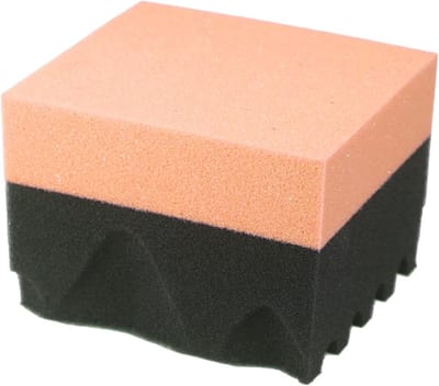 Schuim Applicator - Waxpad Banden - Auto Onderhoud - Ergonomische Grip - 9 x 8 x 6 cm - Oranje