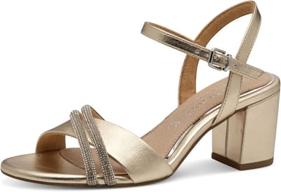 Elegante Dames Sandalen met Comfortabele Hak - Zomerse Hoge Sandaal