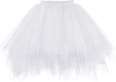 Elegante Tulle Rok voor Dames - Retro Tutu Balletrok met Elastische Taille voor Feest en Cosplay, Perfect voor Carnaval en Dansactiviteiten