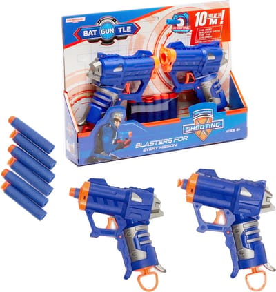 2 stuks Blasters pistool elite darts - Battle gun set - met 6 elite dart strike pijlen - speelgoed schietpistool