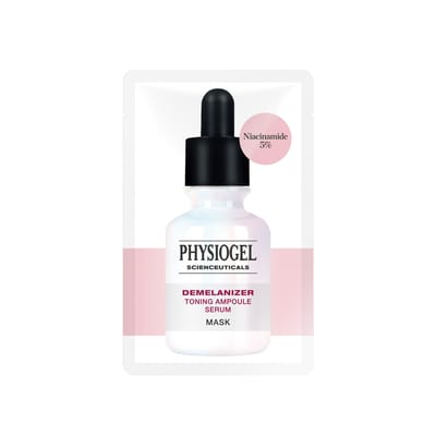 Masque Ampoule Sérum Tonifiant D-Melanizer Scienceuticals Physiogel (3+1 Feuilles) black