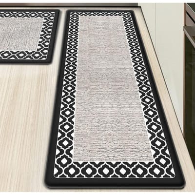 Keukenvloermat Verdikt PVC Anti-vermoeidheid Dubbel Frame Mat Waterdicht, Oliebestendig en Antislip Leer 44*70*1CM