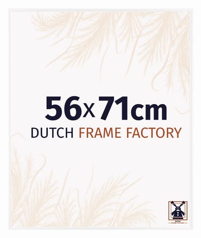 Fotolijst 56x71 cm - Kunststof - Wit Hoogglans - Easy