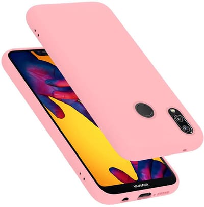 Cadorabo Hoesje geschikt voor Huawei P20 LITE 2018 / NOVA 3E in LIQUID ROZE - Beschermhoes gemaakt van flexibel TPU silicone Case Cover