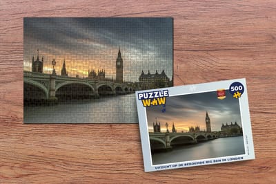 Puzzel Uitzicht op de beroemde Big Ben in Londen - Legpuzzel - Puzzel 500 stukjes