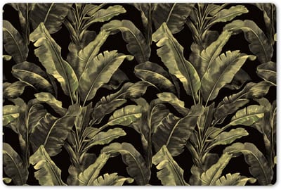 Placemats 45x30 cm - Placemat kunststof - 1 stuk - Botanisch - Bladeren - Groen - Borden onderleggers - Decoratie voor op tafel - Keuken tafeldecoratie accessoires - Vinyl onderlegger - Tafelversiering
