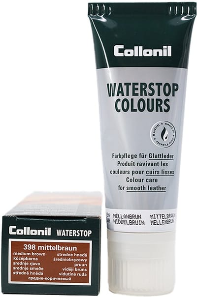 Collonil Waterstop kleur 398 - Middel bruin - Gladleer bescherming - tube 75cl