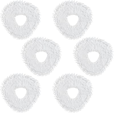 6 stuks dweilpads - geschikt voor Narwal Freo - Freo Pro - Freo X Ultra - Z Ultra - Freo Z 10 - Freo X10 Pro - J3 - J4 - J4 lite - robotstofzuigers - wasbaar en herbruikbaar - wit
