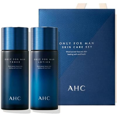 AHC ALLEEN VOOR MANNEN Tonerlotionset (150 ml + 150 ml) blue