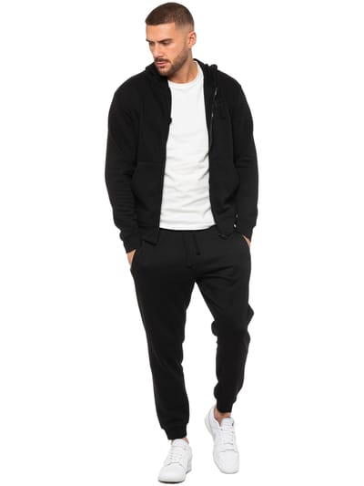 Enzo | Heren Zip Hoodie Trainingspak Set - Zwart