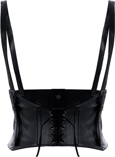 Stijlvolle Faux Leather Tailleband en Corsetriem voor Dames - Verstelbare Body Chain voor Kostuums, Carnavalsoutfits en Modeaccessoires