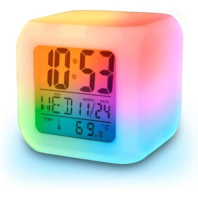 Livé® Digitale Wekker – LED Nachtlicht met Tijd en Temperatuur