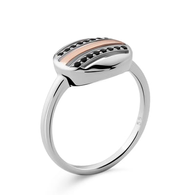Orphelia Dames 925 Sterling Zilveren Ring - Zilver/Roze ZR-7501