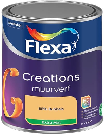 Flexa - Creations Muurverf Extra Mat - 85% Bubbels - Mengverf - 1 L