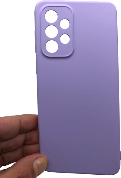 Siliconen back cover case -Geschikt voor Samsung Galaxy A53 / A53 5G - TPU hoesje Lila - Camera en Lens Bescherming Siliconen hoesje