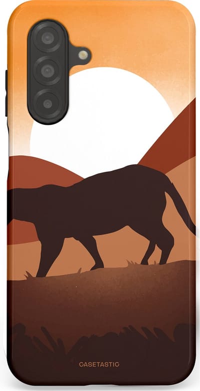 Casetastic Hoesje Geschikt voor Samsung A26 - Stijlvolle Beschermende Duo-layer Case - Zonsondergang Safari