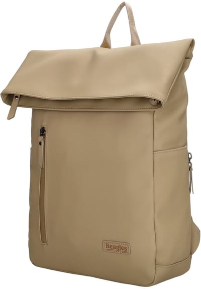 Beagles Originals Nara Rolltop Rugzak Tablet vak School Werk - Praktische vakken - Taupe