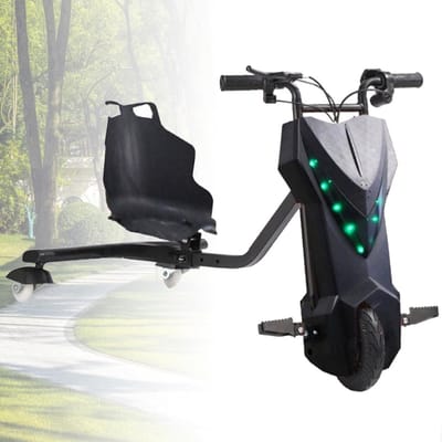 Drift Scooter - Drift driewieler - Leren rijden - 360 graden driften - 100 kg draagvermogen - Zwart