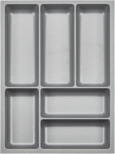ORGA-BOX 3 Besteklade diepte: 473 x breedte: 491 mm antraciet met zeildoekstructuur voor 60 cm laden, bijv. in Nobilia-keukens vanaf 08.2012.