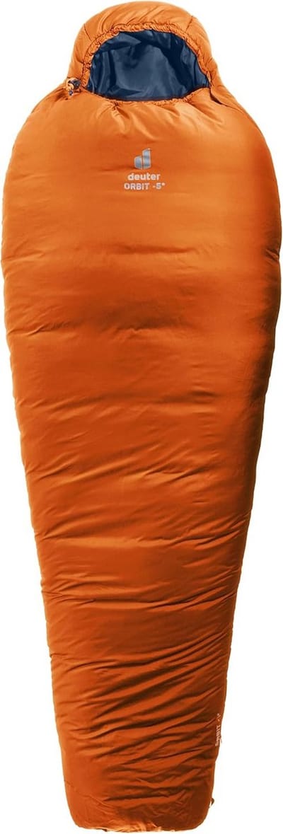 Synthetische Slaapzak - Kampeeruitrusting - Buiten slapen - Extra lange pasvorm - 220 cm lengte - Kastanje-inkt