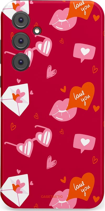 Casetastic Hoesje Geschikt voor Samsung A35 - Stijlvolle Beschermende Duo-layer Case - Liefdesbrief