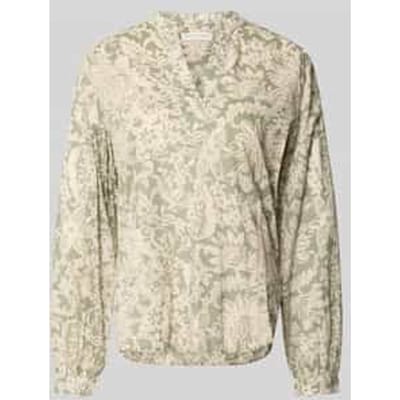 Relaxed fit Blouse met lange mouwen van puur katoen