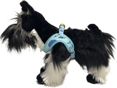 Cavlicious® Wag&Wonder hondentuigje kleine hond - hondenharnas - walvisjesprint - set met riem - XS