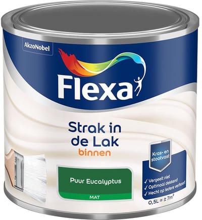 Flexa - Strak In De Lak Binnenlak Mat - Puur Eucalyptus - Mengverf - 500 Ml
