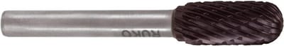 Hardmetalen freesstift TiCN rolrond met 8,0 mm diameter
