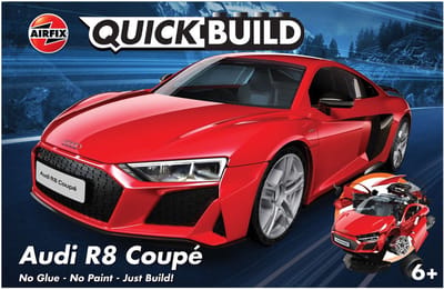 Airfix Modelbouwpakket Auto - J6049 QUICKBUILD Audi R8 Coupe Car Plastic - Airfix - Modelbouw
