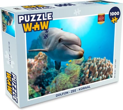 Puzzel Dolfijn - Zee - Koraal - Legpuzzel - Puzzel 1000 stukjes volwassenen