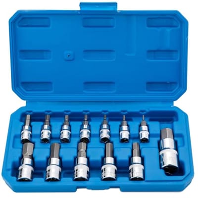 Premium 13-delige Hex Bit Socket Set voor Metalen 2mm - 14mm