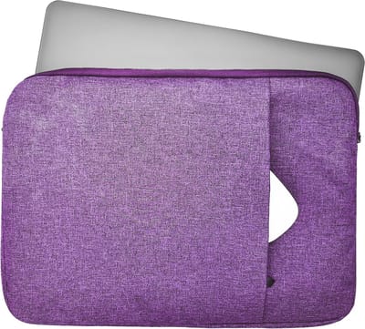 Lunso - Stijlvolle zachte neopreen sleeve hoes 13 inch - Paars