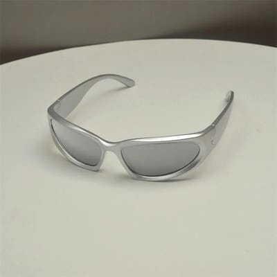Nieuwste Punk Y2K Zonnebril Vrouw Luxe Designer Zonnebril voor Man Brillen Oogglazen UV400 Bril Lunettes De Soleil Homme gray