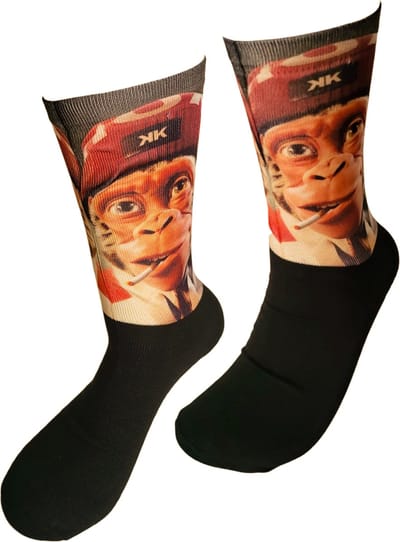 Verjaardag cadeau - AAP sokken - Monkey - Print sokken - vrolijke sokken - valentijn cadeau - aparte sokken - grappige sokken - leuke dames en heren sokken - moederdag - vaderdag - Sokken waar je vrolijk van wordt - Maat 36-40