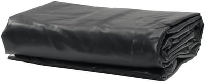 Dekzeil - Afdekzeil Tuinzeil - Spullen Beschermen - Waterdicht Canvas PVC - 5 x 5 m - Zwart