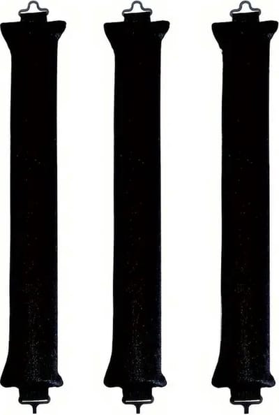 Heatless curls - set van 3 - zwart